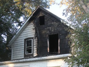 An early morning fire badly damaged a house on Rideau Street in Kingston, Ont. on Thursday, Sept. 22, 2016. One occupant was taken to hospital by ambulance. Michael Lea The Whig-Standard