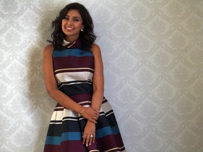 Lisa Ray, star of movie Water, cancer survivor, and social activist at the Royal York Hotel on Tuesday September 20, 2016. Dave Abel/Postmedia Network