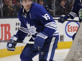 Joffrey Lupul of the Toronto Maple Leafs. (Graig Abel/NHLI via Getty Images)