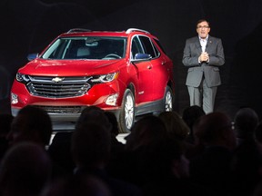 General Motors? North American president and global Chevrolet brand chief Alan Batey introduces the 2018 Chevrolet Equinox compact SUV this week in Chicago.  (Photo by Brian Kersey for Chevrolet)