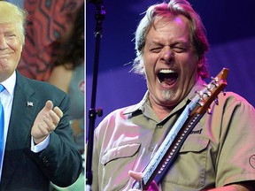 Donald Trump, left, and Ted Nugent are seen in these file photos. (Getty Images)