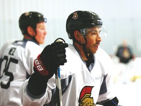 Senators veteran Chris Kelly at camp. (Jean Levac/Postmedia Network)