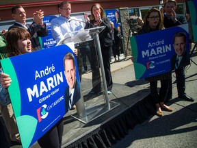 André Marin is jumping into provincial politics as the Progressive Conservative candidate for Ottawa-Vanier which he made official with an announcement with party leader Patrick Brown Saturday September 24, 2016.