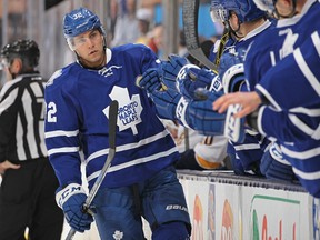 Josh Leivo was motivated by some off-season advice from Leafs head coach Mike Babcock. (Claus Andersen/Getty Images/Files)