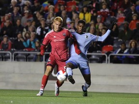 The Ottawa Fury FC takes on the Minnesota United FC in North American Soccer League action at TD Place in Ottawa on Saturday, Sept. 24, 2016. (David Kawai/Postmedia)