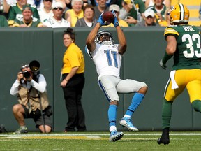 Marvin Jones Jr. had a monster day for the Lions in their loss to Green Bay. (GETTY IMAGES)