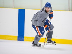 Oilers prospect Anton Slepyshev says getting used to the smaller North American ice surface and speed of the NHL game were big adjustments. (File)
