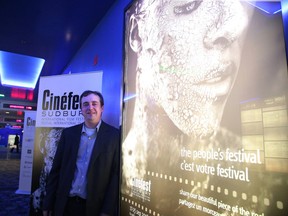 Patrick O'Hearn, managing director at Cinefest Sudbury International Film Festival, at SilverCity in Sudbury. The festival wrapped up last night with the gala presentation of The Dressmaker. Gino Donato/Sudbury Star