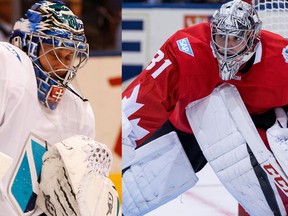 Jaroslav Halak (Team Europe) and Carey Price (Team Canada), former teammates in Montreal, will face off in the World Cup of Hockey final. (Postmedia photos)