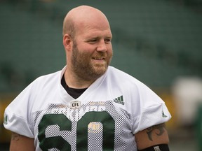 Justin Sorenson says he would have proposed to his fiancee after Friday's game even if the Eskimos hadn't won. (File)