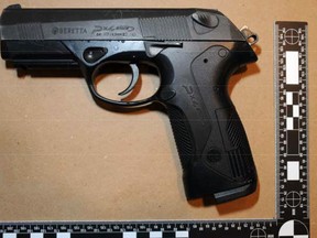 Replica Beretta pellet gun seized following an attempted robbery in Kingston, Ont. Photo supplied by Kingston Police