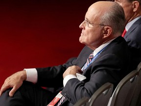 Former New York City Mayor Rudy Giuliani attends the Presidential Debate at Hofstra University on Sept. 26, 2016 in Hempstead, N.Y.  (Photo by Spencer Platt/Getty Images)