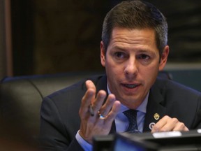 Mayor Brian Bowman wants his proposed growth fee in place well before the 2018 election, writes Tom Brodbeck. (CHRIS PROCAYLO/WINNIPEG SUN FILE PHOTO)