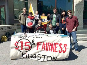 Submitted photo
An undated file photo of the Kingston chapter of the Fight for $15 and Fairness who are advocating a $15 minimum wage and the right to unionize for migrant farm workers.