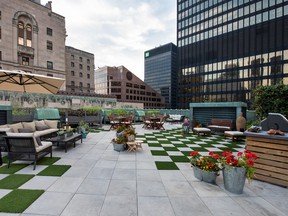 The gorgeous garden and checkerboard patio at Fairmont Royal York 
is creating a lot of buzz in the world of gardening.