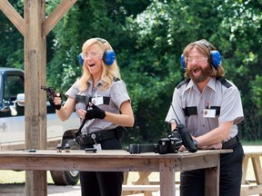 The comedic talents of Kristen Wiig and Zach Galifianakis are wasted in "Masterminds." (Handout photo)