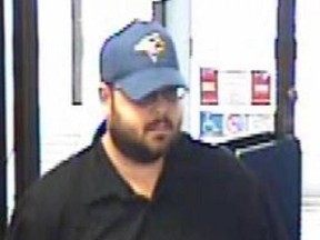 Suspect of Thursday afternoon robbery wanted by Napanee Ontario Provincial Police. Photo supplied by Napanee OPP