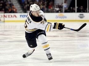 Sabres general manager Tim Murray tells The Associated Press he doesn't believe Ristolainen's decision to join the team for practice without a contract will have any effect on thawing negotiations. Ristolainen is a restricted free agent whose rights were retained by the Sabres in June. (AP Photo/Kelvin Kuo, File)