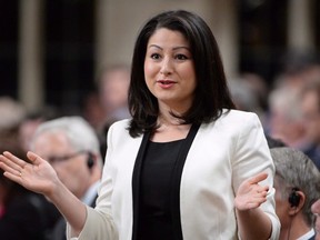 Democratic Institutions Minister Maryam Monsef answers a question during Question Period in the House of Commons on Parliament Hill in Ottawa on Tuesday, June 14, 2016. (THE CANADIAN PRESS/Adrian Wyld)