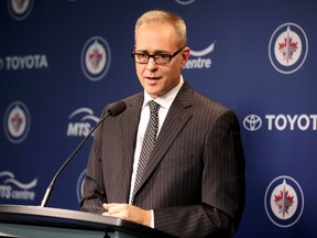 Winnipeg Jets head coach Paul Maurice, recently back from the World Cup of Hockey in Toronto, speaks before Friday night's game. (TREVOR HAGAN/Canadian Press)