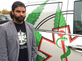 Fabian Henry is CEO and founder of Marijuana for Trauma, a medical marijuana support service which just opened its first location in western Canada in Edmonton on Saturday, October 1, 2016. JURIS GRANEY / POSTMEDIA