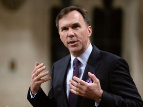 Finance Minister Bill Morneau speaks during question period at Parliament Hill in Ottawa on Thursday, March 24, 2016. THE CANADIAN PRESS/Adrian Wyld