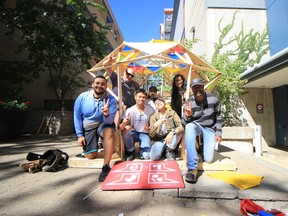 As part of the second annual TimberFever Design-Build Competition at Ryerson University, held Sept. 24-25, architectural sciences and civil engineering students designed and built accessible structures in keeping with the contest’s “urban refuge” theme.
Photo: Ryerson engineering student and photographer Ms. Shanuja Nagarathinam