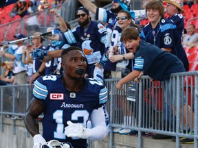 Kevin Elliott was one of the receivers cut loose by the Argonauts Monday.