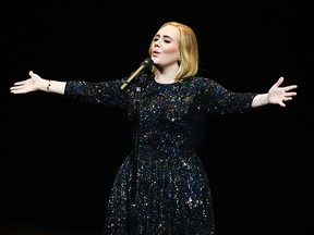 Adele performs for the Adele Live 2016 - North American Tour at Air Canada Centre on October 3, 2016 in Toronto, Canada. (Photo by George Pimentel/Getty Images for BT PR)