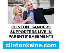 A screengrab of clintonkaine.com.