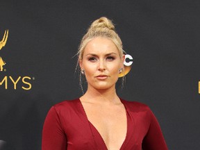 U.S. skier Lindsey Vonn attends the 68th Emmy Awards at the Microsoft Theater in Los Angeles on Sept. 18, 2016. (Adriana M. Barraza/WENN.com)