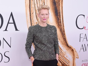Tilda Swinton attends the 2016 CFDA Fashion Awards at the Hammerstein Ballroom on June 6, 2016 in New York City. (Jamie McCarthy/Getty Images)