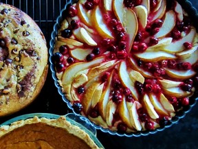 Pressed-Crust Cranberry, Pear and Apple Tart. (Supplied photo)