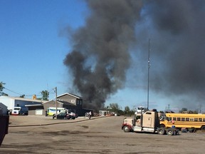 Emergency Crews respond to scrapyard on McAdoos Lane on Wednesday in Kingston. Ian MacAlpine, Kingston Whig-Standard, Postmedia Network