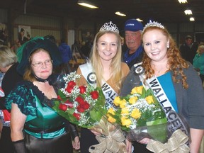 Kayla Smith, second from left, was chosen as the 2016 Wallacetown Fair ambassador last week. With her are left, Anna Tokarcz, president of the Wallacetown Fair and Megan Campigotto, who finished her year as 2015 ambassador this year.
