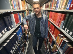 Michael Barkman, Manitoba chair of the Canadian Federation of Students, photographed on campus at the University of Winnipeg Oct. 5, 2016.