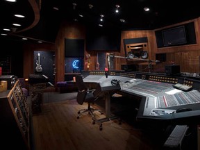This undated photo provided by Paisley Park/NPG Records shows Prince's recording Studio A at Paisley Park in Chanhassen, Minn. Prince's handwritten notes are still sitting out inside the control room of Studio A where he recorded some of his greatest hits. It's filled with keyboards and guitars. Those are some of the highlights visitors will see when Prince's home and work space, Paisley Park, opens for its first public tours Thursday, Oct. 6, 2016.