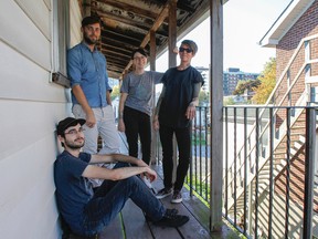 Forty Seven Teeth, an indie pop band from Kingston, is releasing their debut EP on Saturday. Members, from left, are Jesse Aylesworth, Joseph Harvey, Anna Robertson and Dee Prescott. (Julia McKay/The Whig-Standard