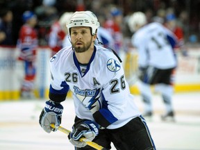 Tampa Bay Lightning forward Martin St. Louis during a game in March 2010. (Postmedia)