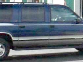 This Chevrolet Suburban was stolen from an address located on Bluewater Veteran’s Highway in Ashfield-Colborne-Wawanosh sometime between Oct. 5-6, 2016.