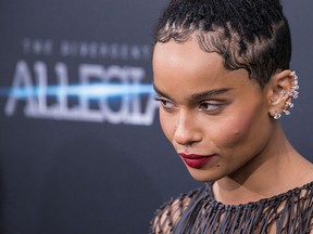 Actress/Singer Zoe Kravitz attends the "Allegiant" New York Premiere at AMC Loews Lincoln Square 13 theatre on March 14, 2016 in New York City.  (Mark Sagliocco/Getty Images)