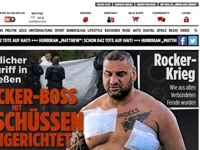 German cops are investigating the gangland slaying of on of the top Hells Angels in the country. BILD