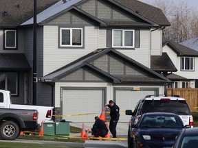 police went to the house at 171 Avenue and 126 Street in the Rapperswill neighbourhood Friday just after 7:30 a.m. David Bloom/Postmedia