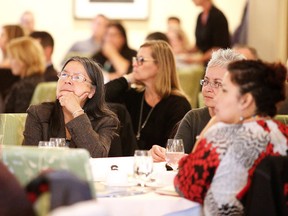 Attendees listen to panelists at the launch of this year's Vital Signs report in Sudbury. Gino Donato/Sudbury Star