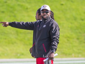 Redblacks assistant coach Ike Charlton. (Wayne Cuddington, Postmedia Network)