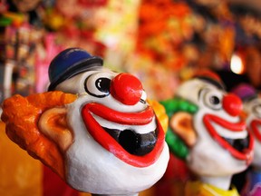 A series of creepy clown sightings across the U.S. sparked similar clown pranks and online threats in Canadian high schools. AFP PHOTO / JIM WATSONJIM WATSON/AFP/Getty Images