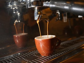 An espresso coffee is seen at Eternity Coffee Roasters on September 29, 2014 in Miami, Florida. (Photo by Joe Raedle/Getty Images)
