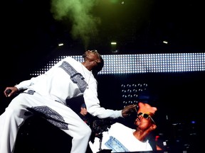 Snoop Dogg performs onstage during the Bad Boy Family Reunion Tour at The Forum on October 4, 2016 in Inglewood, California. (Photo by Kevin Winter/Getty Images for Live Nation)