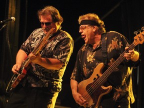 Guitarist Rich Dodson, left, bassist Ronnie King and drummer Kim Berly, not shown, comprise The Stampeders. (Mike Carroccetto/The Ottawa Citizen)