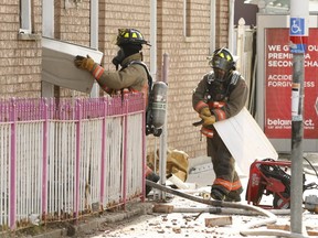 A Toronto firefighter was seriously hurt and taken to hospital after a fire broke out at a home located on the corner of Alma Ave. and Dufferin St. two occupants of the house were treated for smoke and minor injuries. The Ontario Fire Marshal has been brought in to investigate on Tuesday October 11, 2016. Jack Boland/Toronto Sun/Postmedia Network